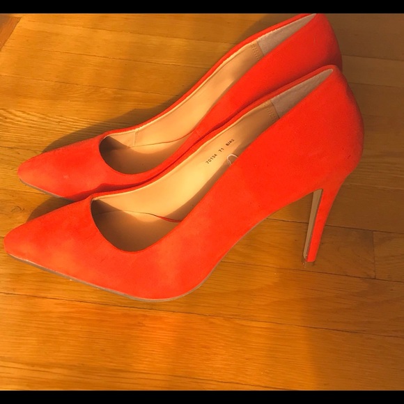 bright colored pumps